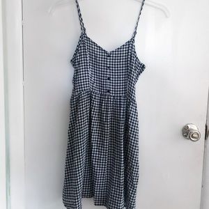 H&M DIVIDED Blue Gingham Dress
